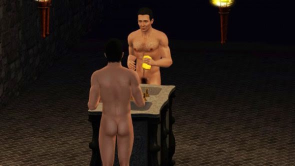 Sims 3 Sponge bath