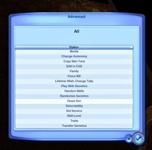 nraas sims 3 master controller cheats