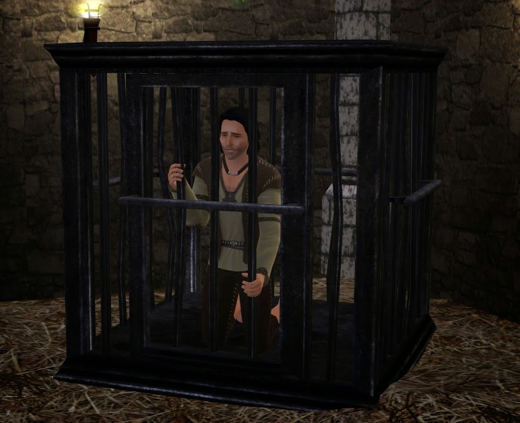 Sims 3 Man in Cage pose